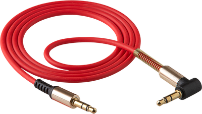Кабель Walker WCA-710 AUX 3.5мм A-A (красный) - 