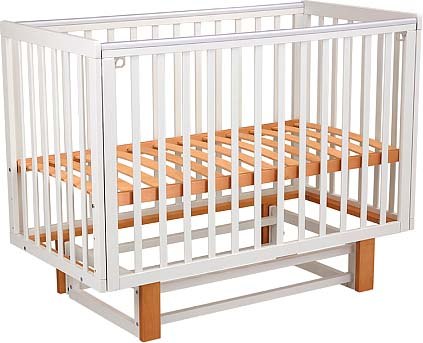 Детская кроватка Polini Kids Simple 341 с маятником / 0003167-11