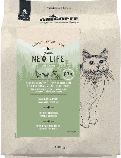 Сухой корм для кошек Chicopee CNL New Life (400г)