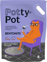 Наполнитель для туалета Potty-Pot Детская пудра и уголь (10л/8кг) - 