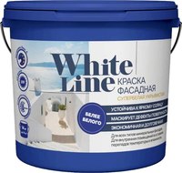 Краска Квил White Line Фасадная супербелая укрывистая База 1 (900мл/1.4кг, матовый) - 