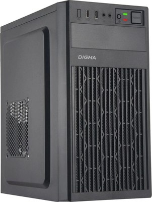 Корпус для компьютера Digma DCC-MN302 (черный, без БП) - 