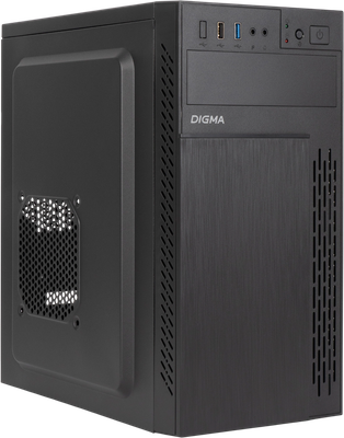 Корпус для компьютера Digma DCC-MN301 (черный, без БП) -