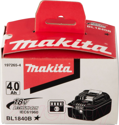 Аккумулятор для электроинструмента Makita BL1840B (197265-4)