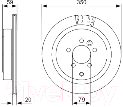 

Тормозной диск Bosch, 0986479492