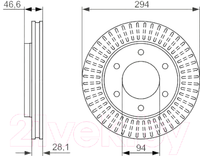 

Тормозной диск Bosch, 0986479704