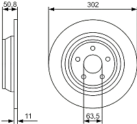 Тормозной диск Bosch 0986479D37 - 