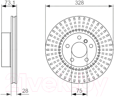 

Тормозной диск Bosch, 0986479771
