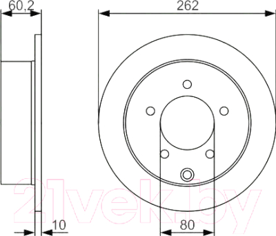Тормозной диск Bosch 0986479A41