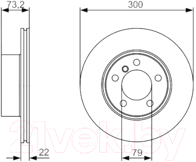 

Тормозной диск Bosch, 0986479A18