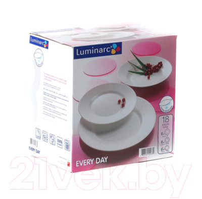 Набор тарелок Luminarc Everyday G0566 (18шт)