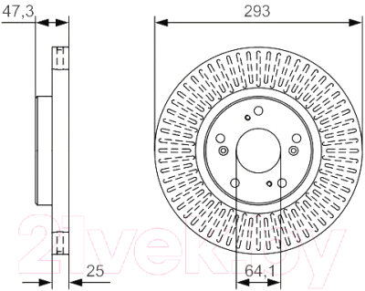 

Тормозной диск Bosch, 0986479B02