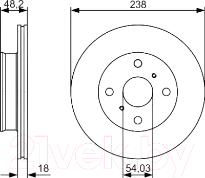 

Тормозной диск Bosch, 0986479R75