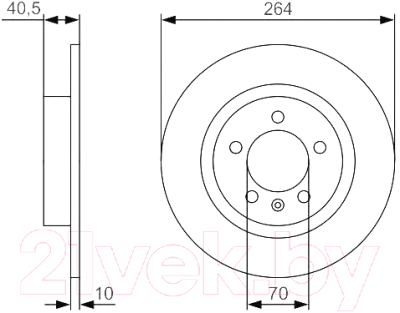 

Тормозной диск Bosch, 0986479S88