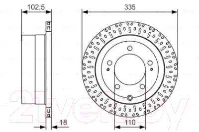 

Тормозной диск Bosch, 0986479U32