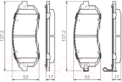 

Тормозные колодки Bosch, 0986494337