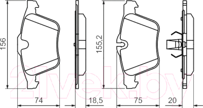 

Тормозные колодки Bosch, 0986494481