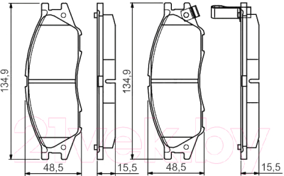 

Тормозные колодки Bosch, 0986495146