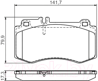 

Тормозные колодки Bosch, 0986494405