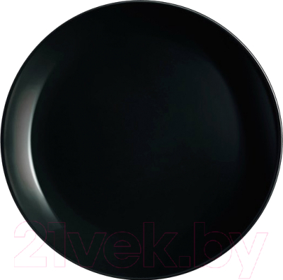 Тарелка столовая обеденная Luminarc Diwali black P0867
