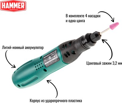 Электроотвертка Hammer Flex ACD3.6Li USB (545454)