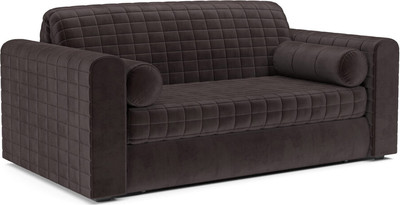 Диван Mebel-Ars Аккордеон Барон №5 НПБ 140x200 (бархат шоколадный Star Velvet 60 Coffee) - 