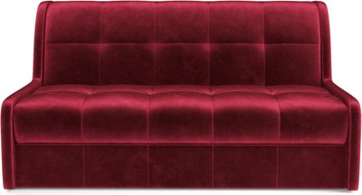 Диван Mebel-Ars Аккордеон Барон №6 НПБ 120x200 (бархат красный Star Velvet 3 Dark Red)