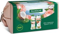 Набор косметики для тела Palmolive Береж уход Гель д/д Кокос масло и Лемонгр+Минд масло и Пион (2x250мл) - 