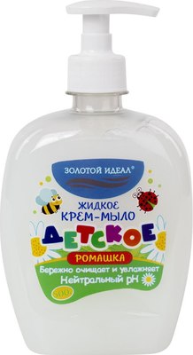 Крем-мыло жидкое детское Золотой идеал Ромашка / 605517 (500г) - 