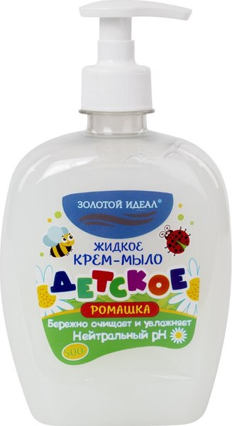 Крем-мыло жидкое детское Золотой идеал Ромашка / 605517 (500г)