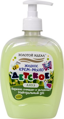 Крем-мыло жидкое детское Золотой идеал Алоэ / 605518 (500г) - 