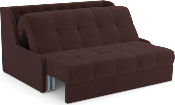 Диван Mebel-Ars Аккордеон Барон №6 НПБ 155x200 (велюр шоколад HB-178/16)