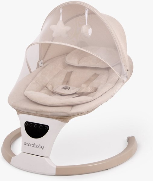 Детский шезлонг Amarobaby Teddy Swing / AB24-22TED/03 (бежевый)