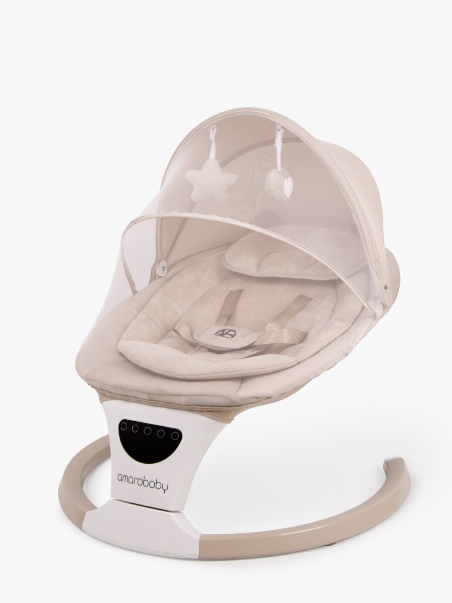 Детский шезлонг Amarobaby Teddy Swing / AB24-22TED/03