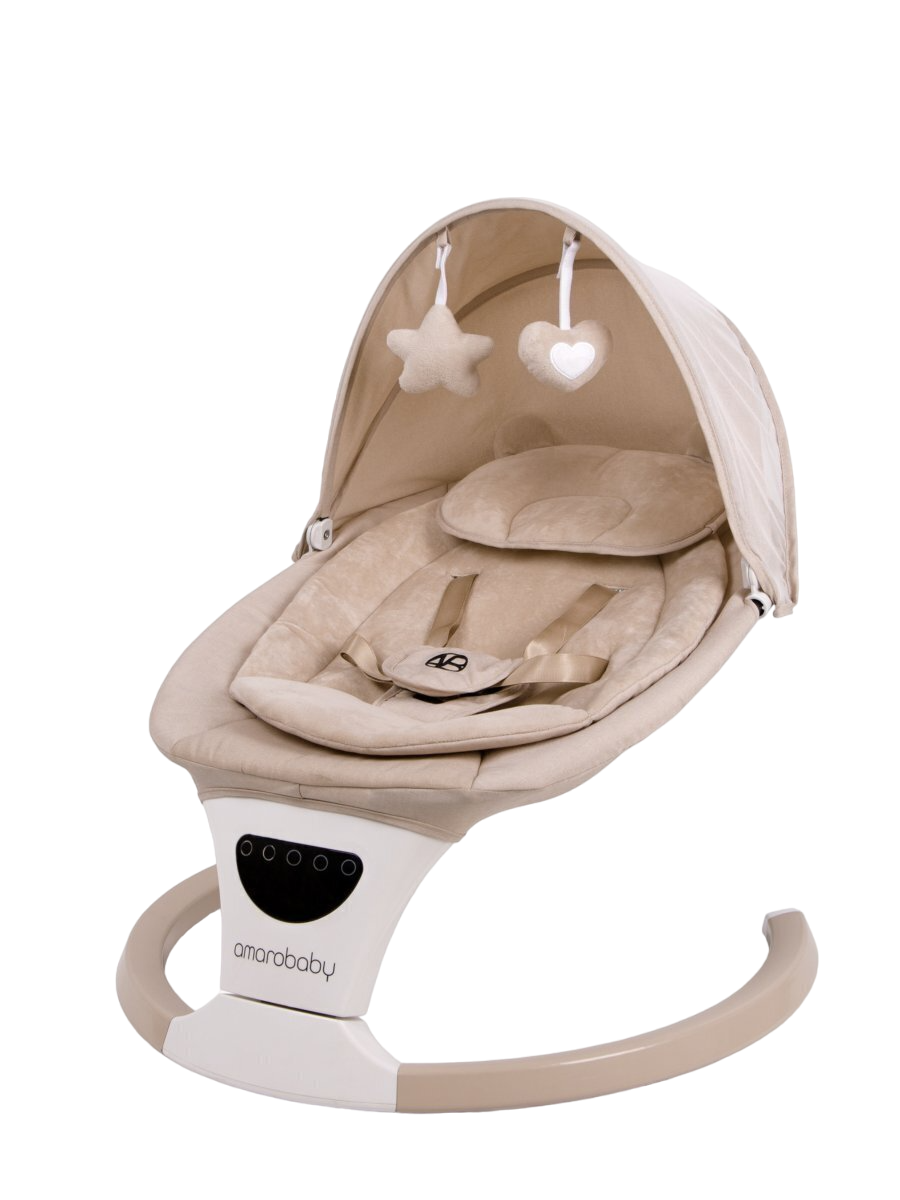 Детский шезлонг Amarobaby Teddy Swing / AB24-22TED/03