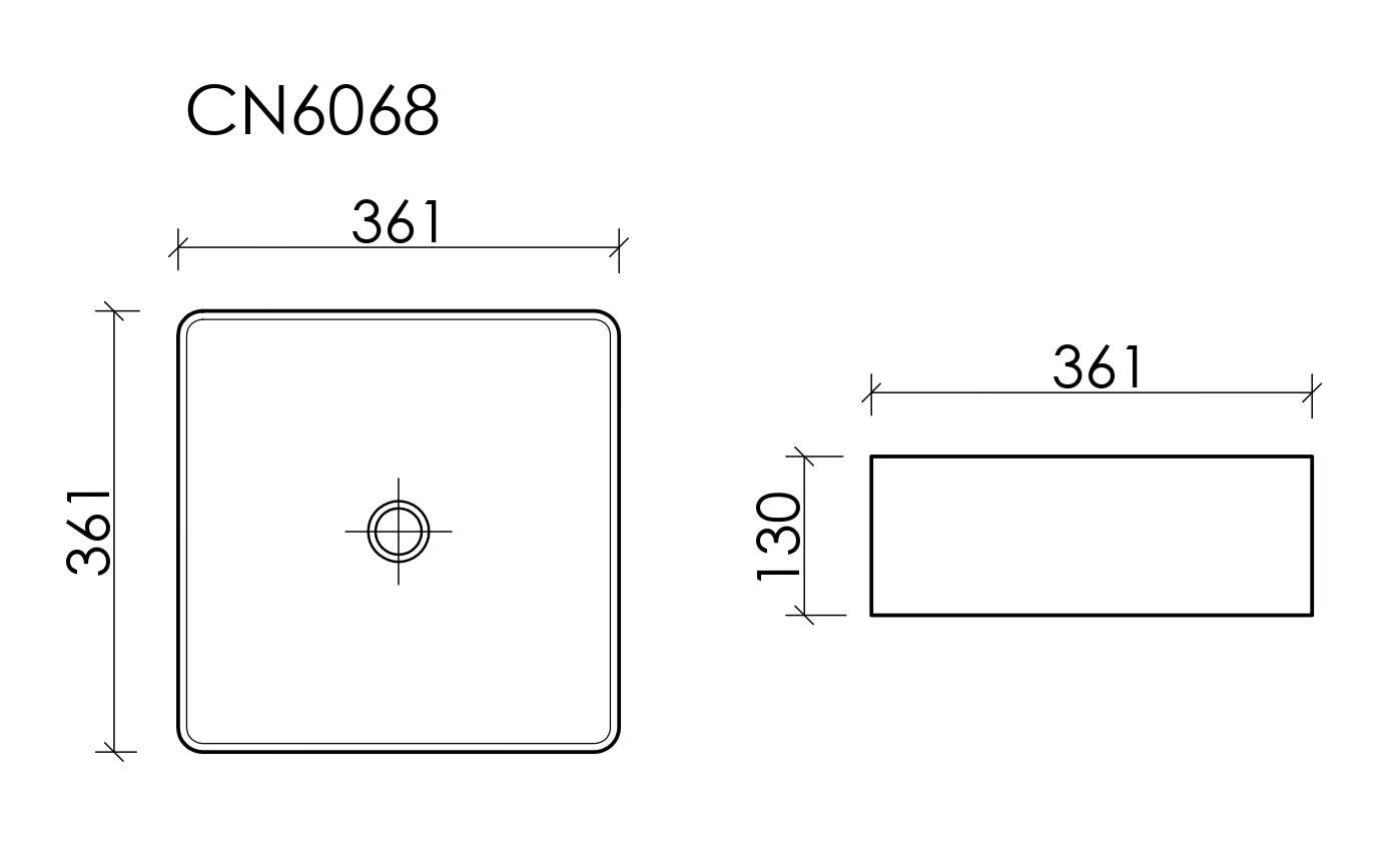 Умывальник Ceramica Nova CN6068