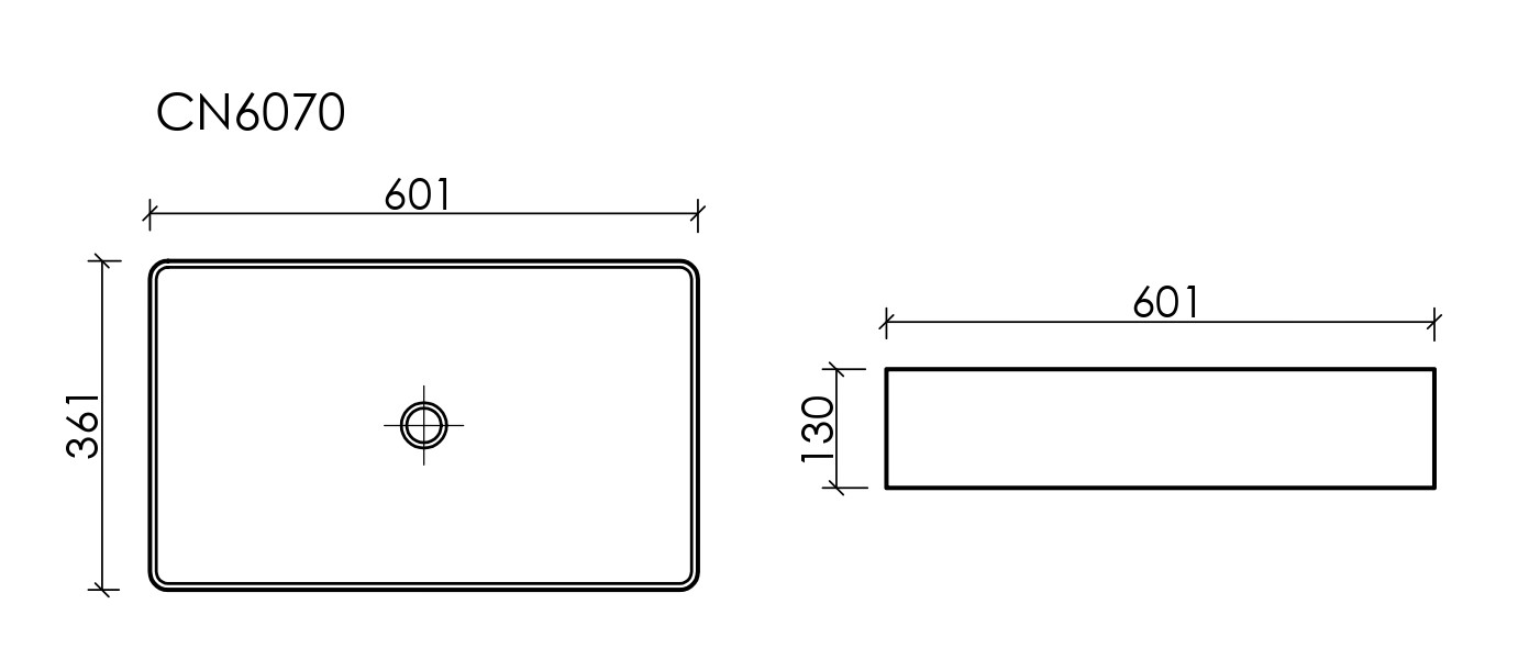 Умывальник Ceramica Nova CN6070