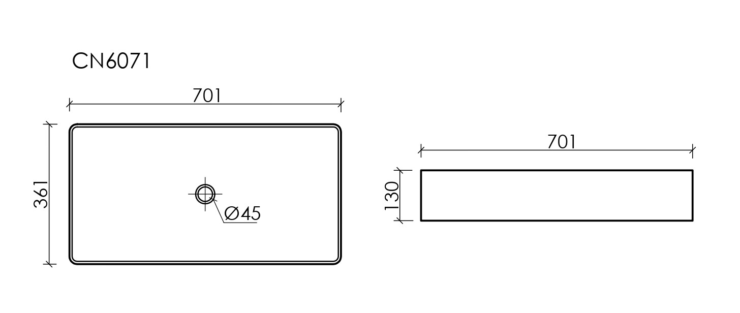 Умывальник Ceramica Nova CN6071