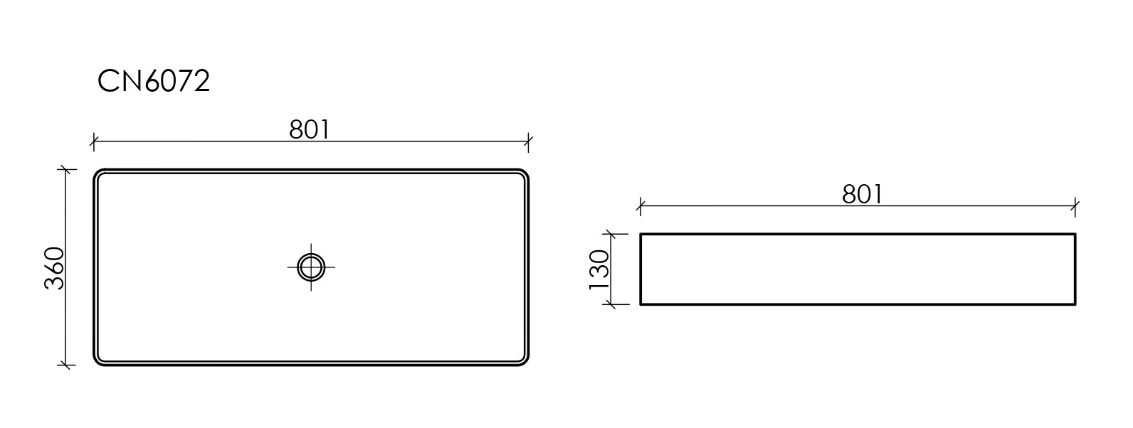 Умывальник Ceramica Nova CN6072