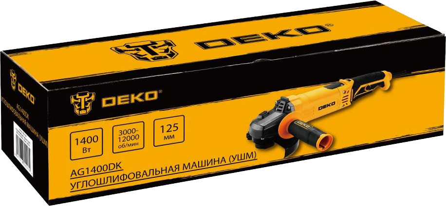 Угловая шлифовальная машина Deko AG1400DK / 083-1027