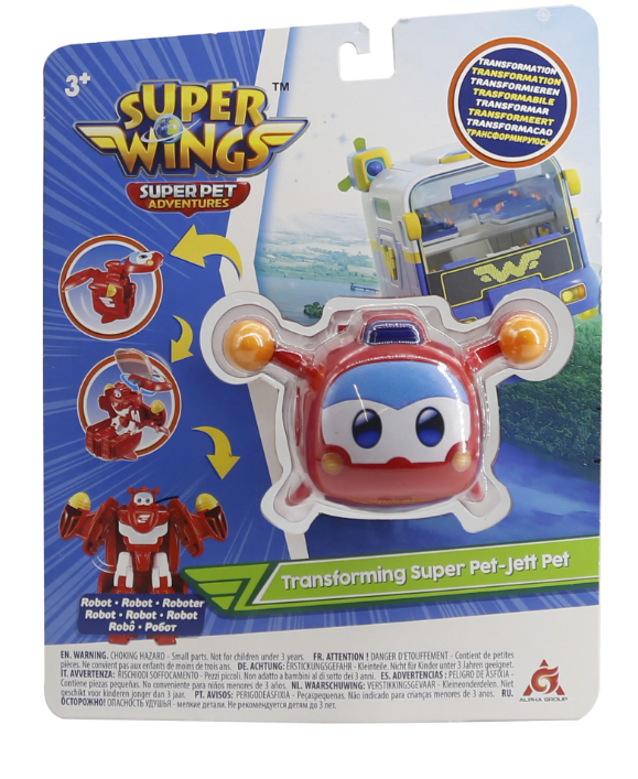 Игрушка-трансформер Super Wings Большой Питомец-трансформер Джетт / EU770641