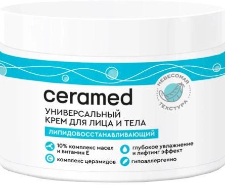 Крем для тела Ceramed Липидовосстанавливающий универсальный для сухой, чувствит. кожи (300мл)