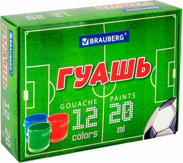 Гуашь Brauberg 192566 (12цв)