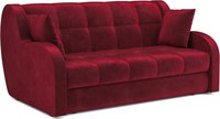 Диван Mebel-Ars Аккордеон Барон НПБ 140x200 (бархат красный Star Velvet 3 Dark Red) - 