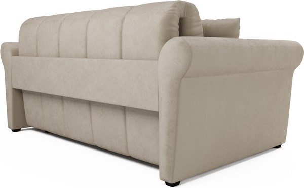 Диван Mebel-Ars Аккордеон Гранд НПБ 120x200 (бархат бежевый Star Velvet 6 Light Beige)