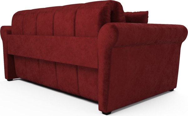 Диван Mebel-Ars Аккордеон Гранд НПБ 120x200 (бархат красный Star Velvet 3 Dark Red)
