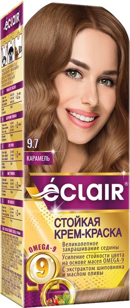 Крем-краска для волос Eclair 9.7 (карамельный)