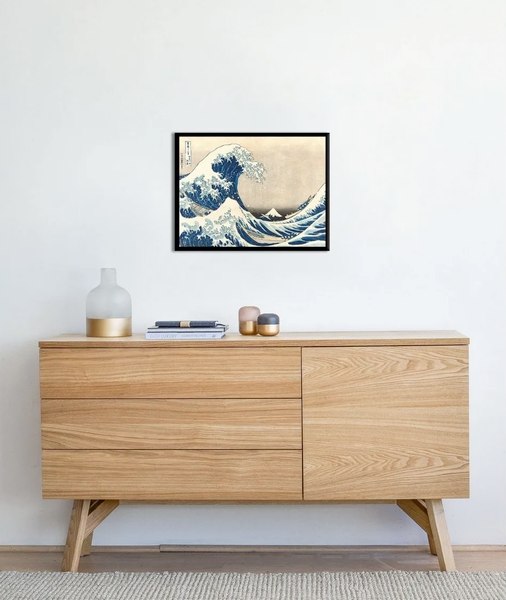 Постер Citydecor Большая волна в Канагаве. Кацусика Хокусай (30x40)