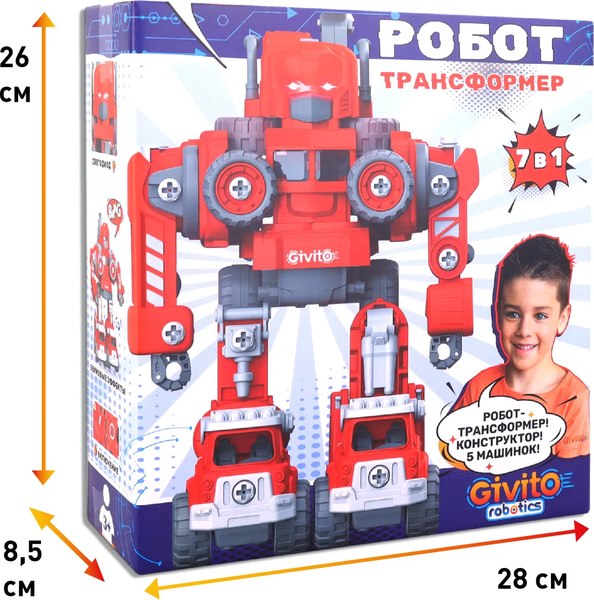 Игрушка-конструктор Givito Пожарный / G2411-483