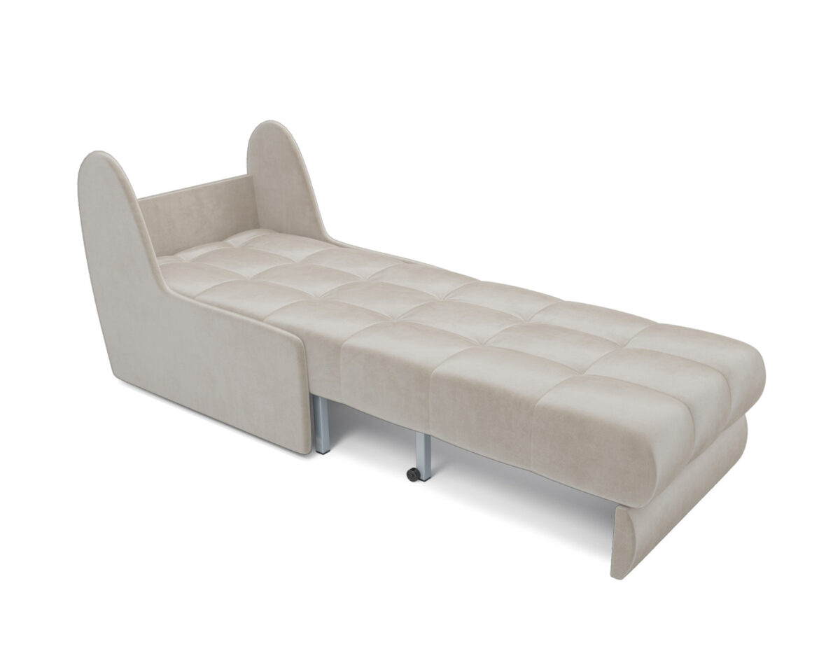 Кресло-кровать Mebel-Ars Барон №2 НПБ (бархат бежевый Star Velvet 6 Light Beige) — фото 6